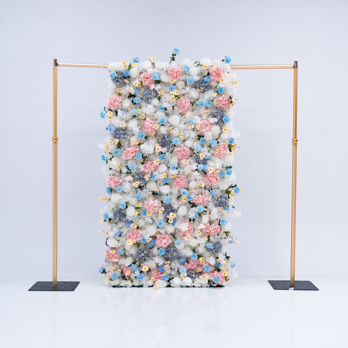 ValarFlowers Pastel Blue. Pink and White Floral Backdrop: A Dreamy Elegance for Weddings and Special Occasions And Proposals and Outdoor Events and Photography - VF - 826