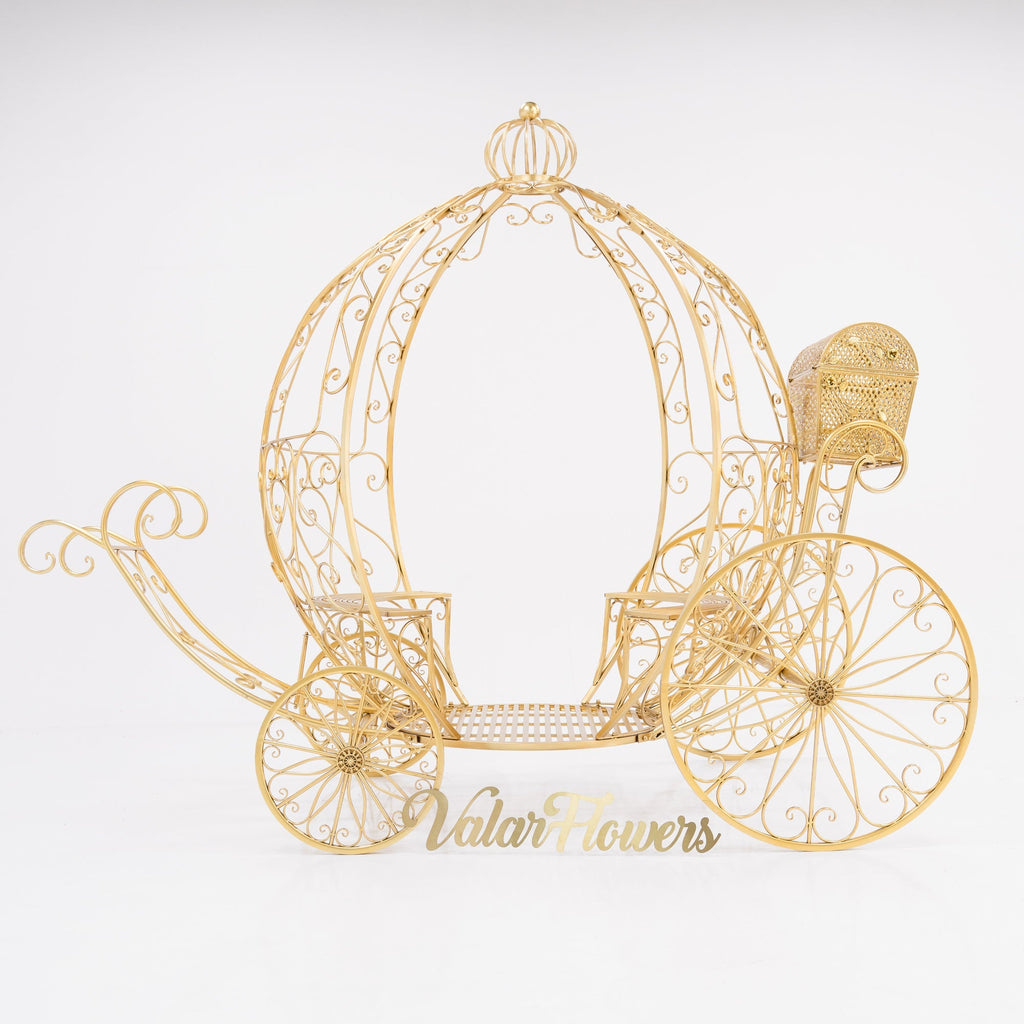 7.9ft Life size Height Fairy Princess Style Cinderella's Fantasy Pumpkin Carriage for Castle Decorating/ Halloween/ Baby Shower /Wedding Invitation Decor